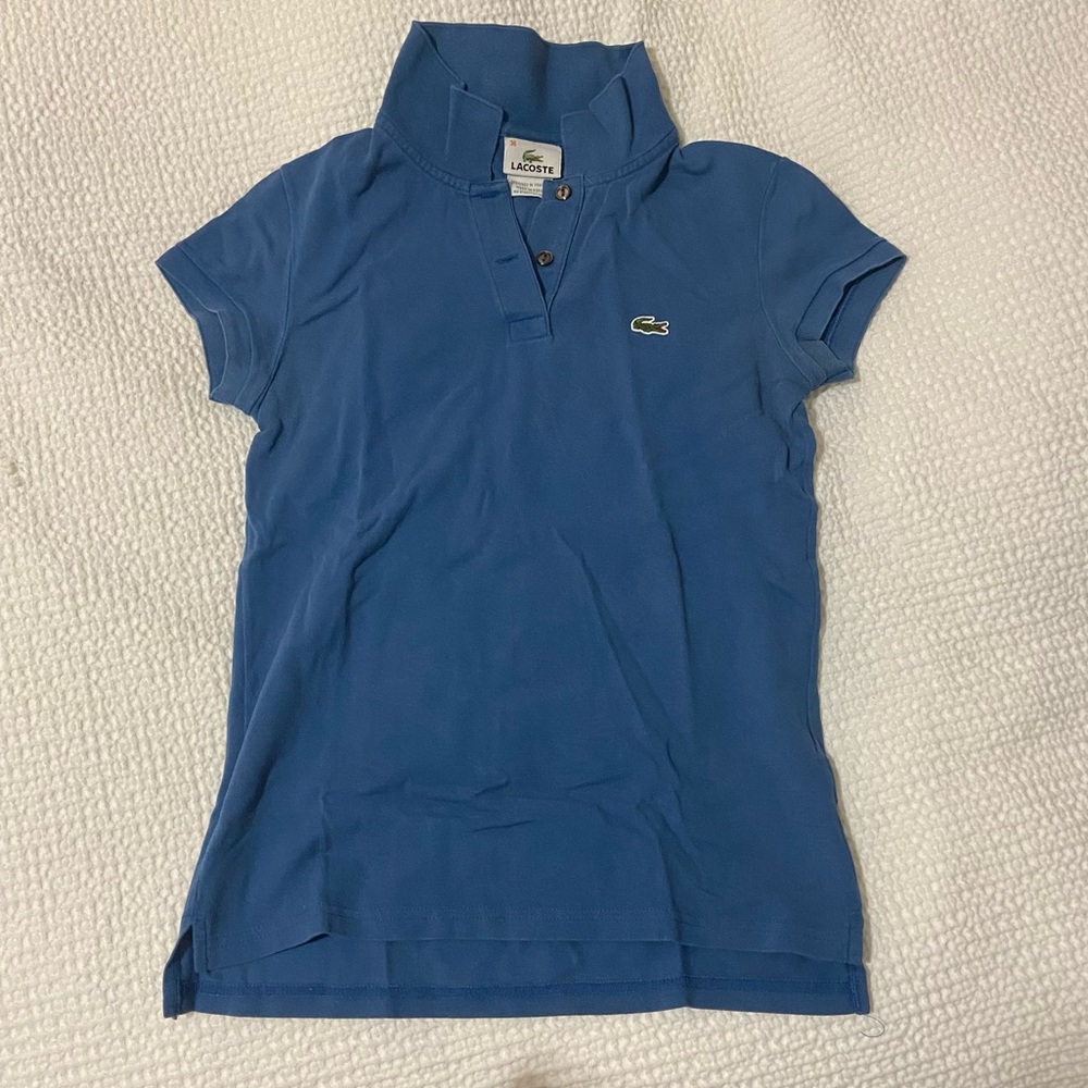 Lacoste Light Blue Polo with Logo